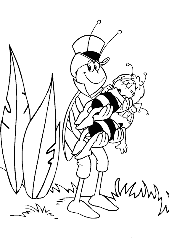 Pszczółka Maja kolorowanki